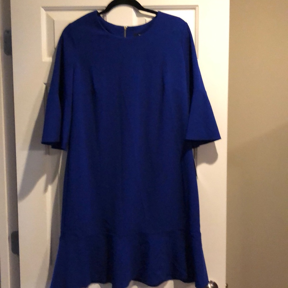 Ellen Tracy cobalt blue dress